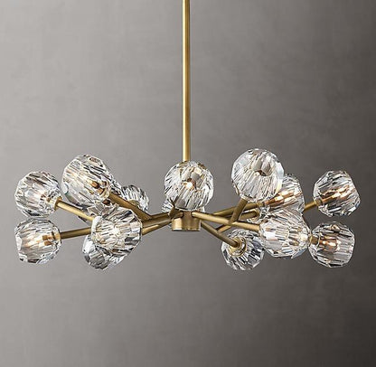 Crystal Ball Round Cluster Chandelier