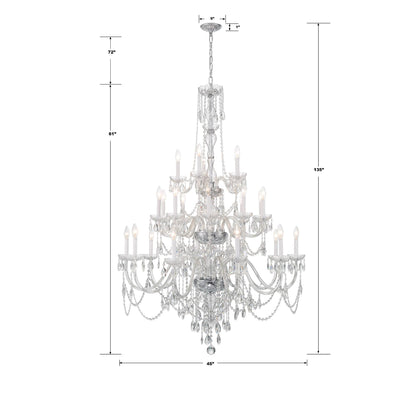 Crystorama 45 Inch 25 Light Chandelier Cp775794