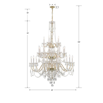 Crystorama 45 Inch 25 Light Chandelier Cp775794