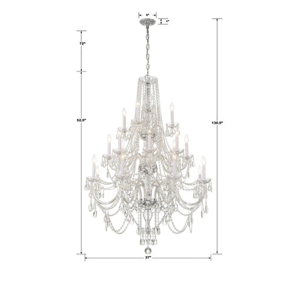 Crystorama 37 Inch 20 Light Chandelier Cp775792