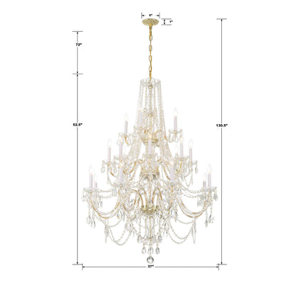 Crystorama 37 Inch 20 Light Chandelier Cp775792