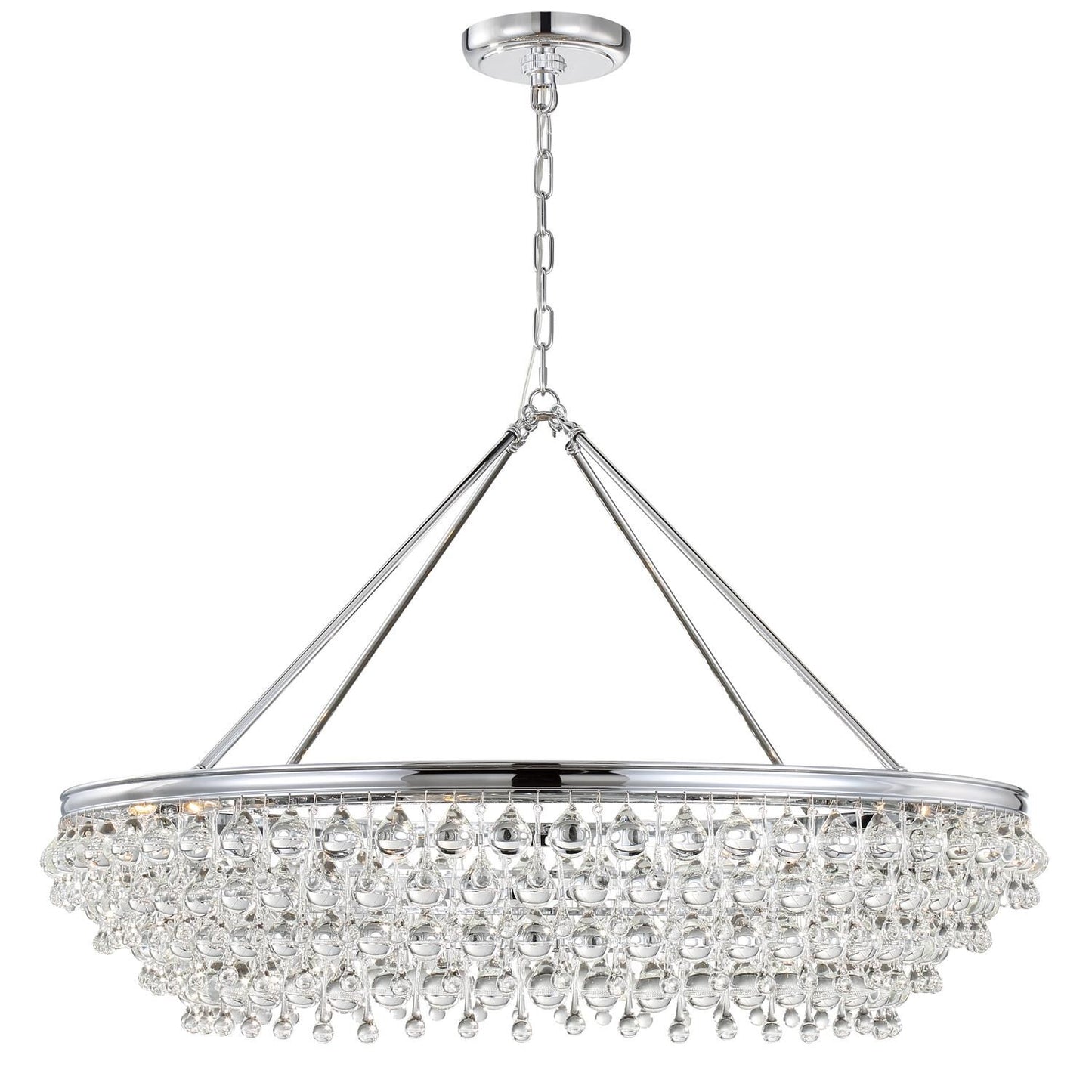 Crystorama Calypso 40 Inch 8 Light Chandelier Cp42478