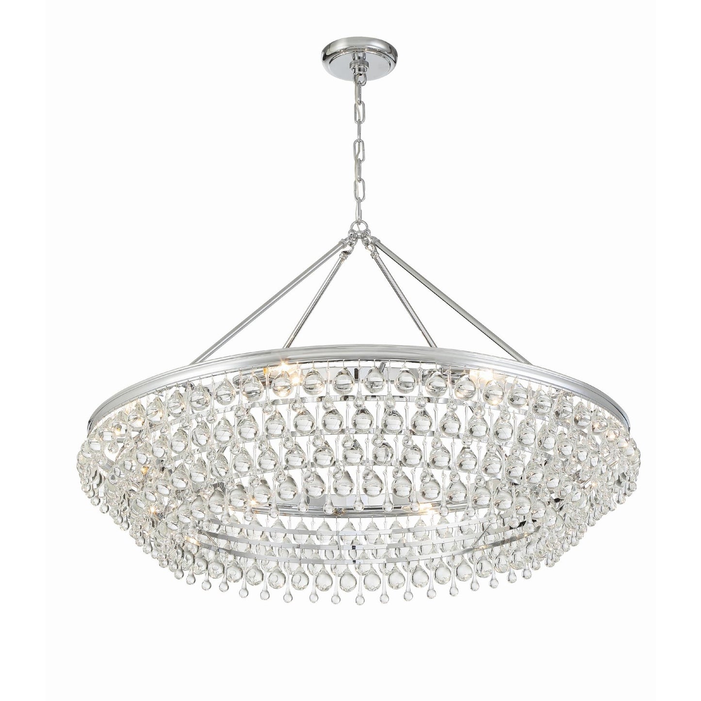 Crystorama Calypso 40 Inch 8 Light Chandelier Cp42478