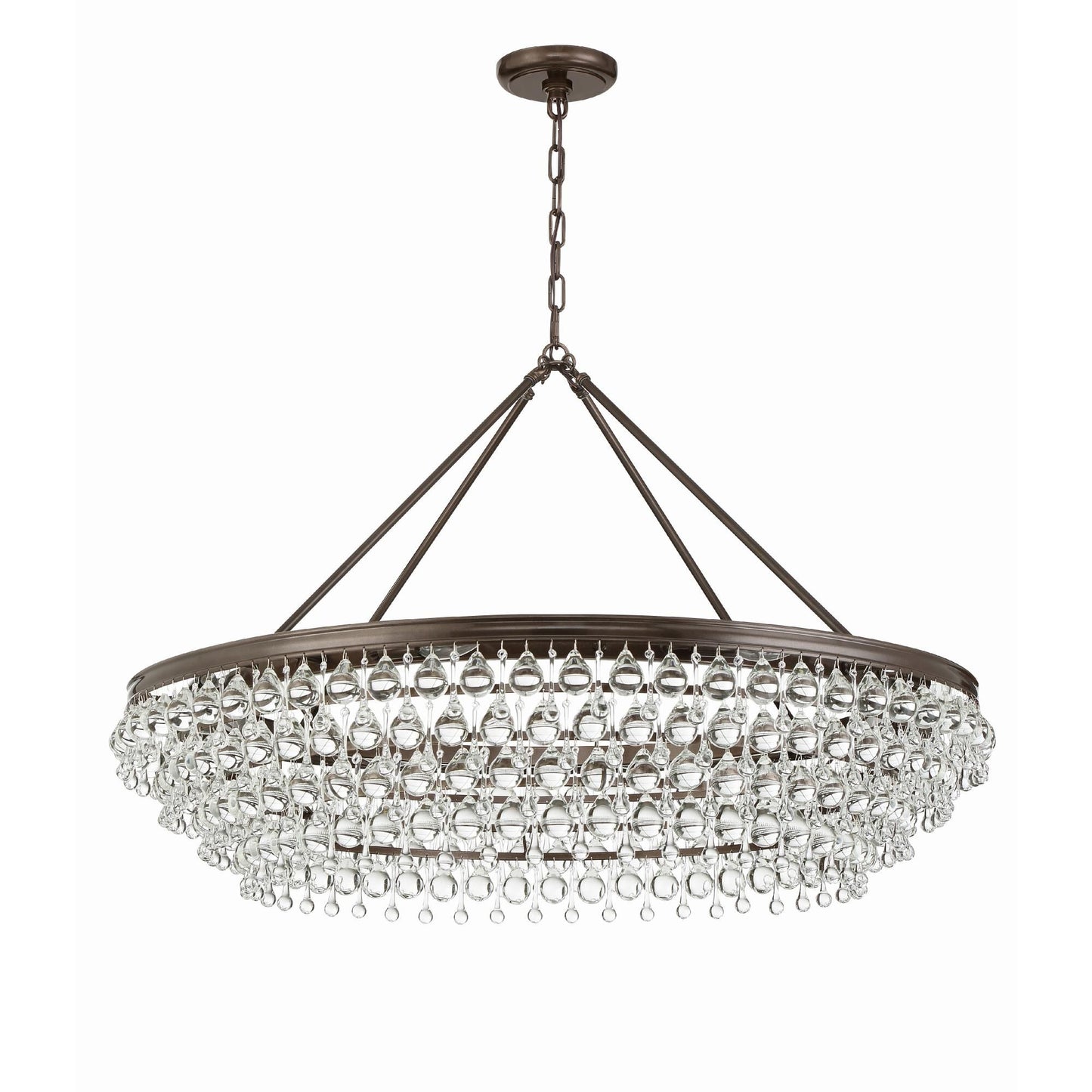 Crystorama Calypso 40 Inch 8 Light Chandelier Cp42478