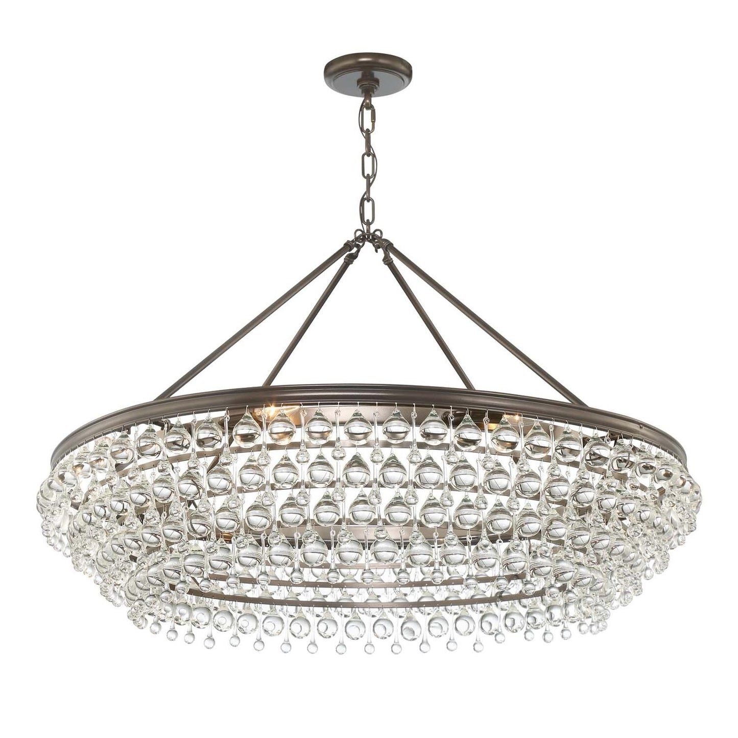 Crystorama Calypso 40 Inch 8 Light Chandelier Cp42478