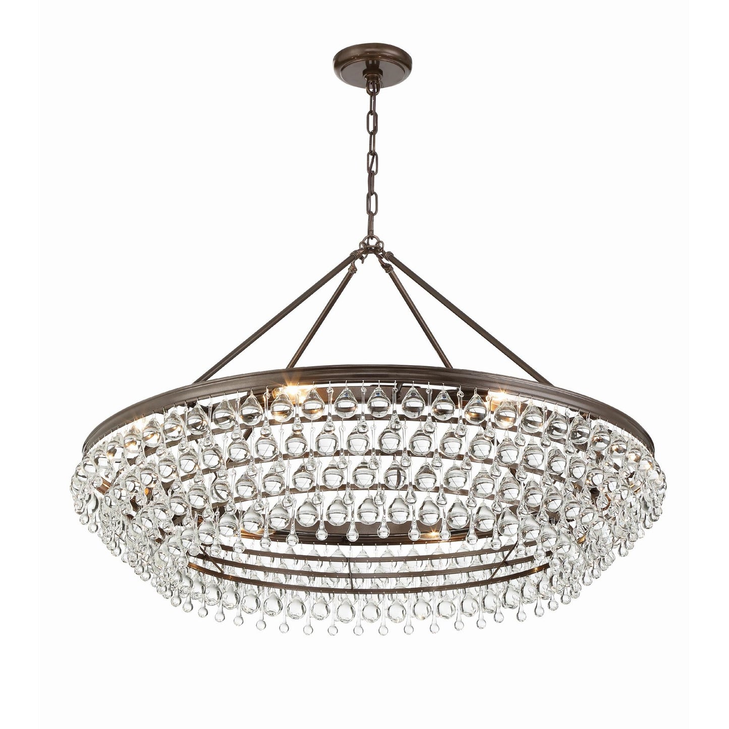 Crystorama Calypso 40 Inch 8 Light Chandelier Cp42478