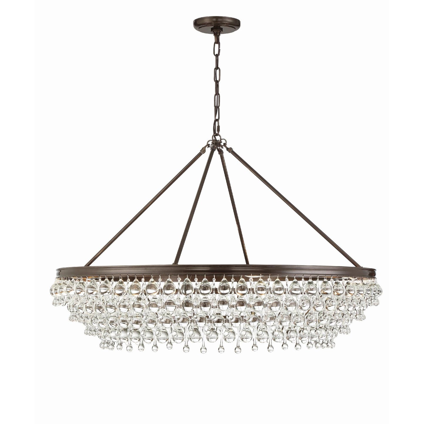 Crystorama Calypso 40 Inch 8 Light Chandelier Cp42478