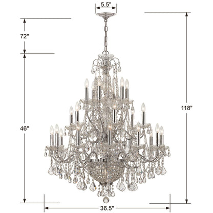 Crystorama Imperial 36 Inch 26 Light Chandelier Cp51777