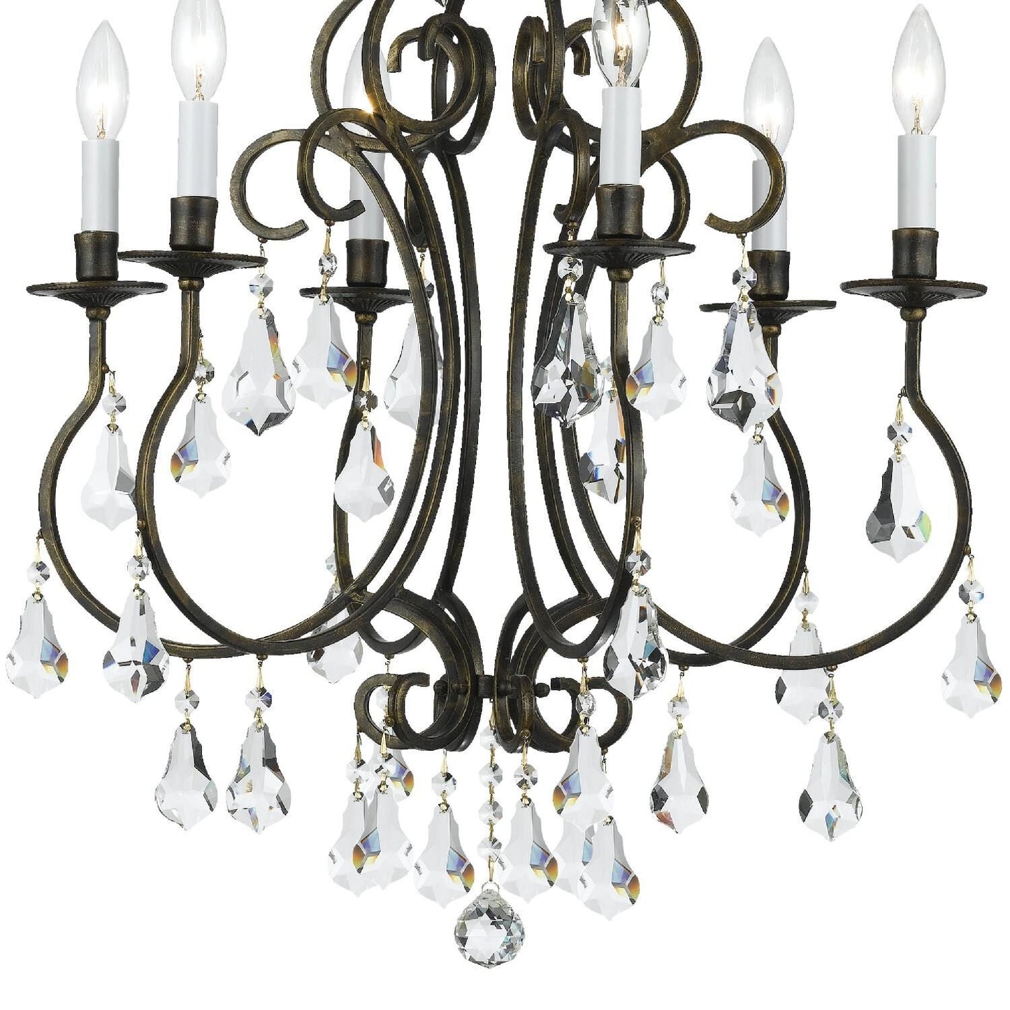 Crystorama Ashton 21 Inch 6 Light Mini Chandelier Cp724795