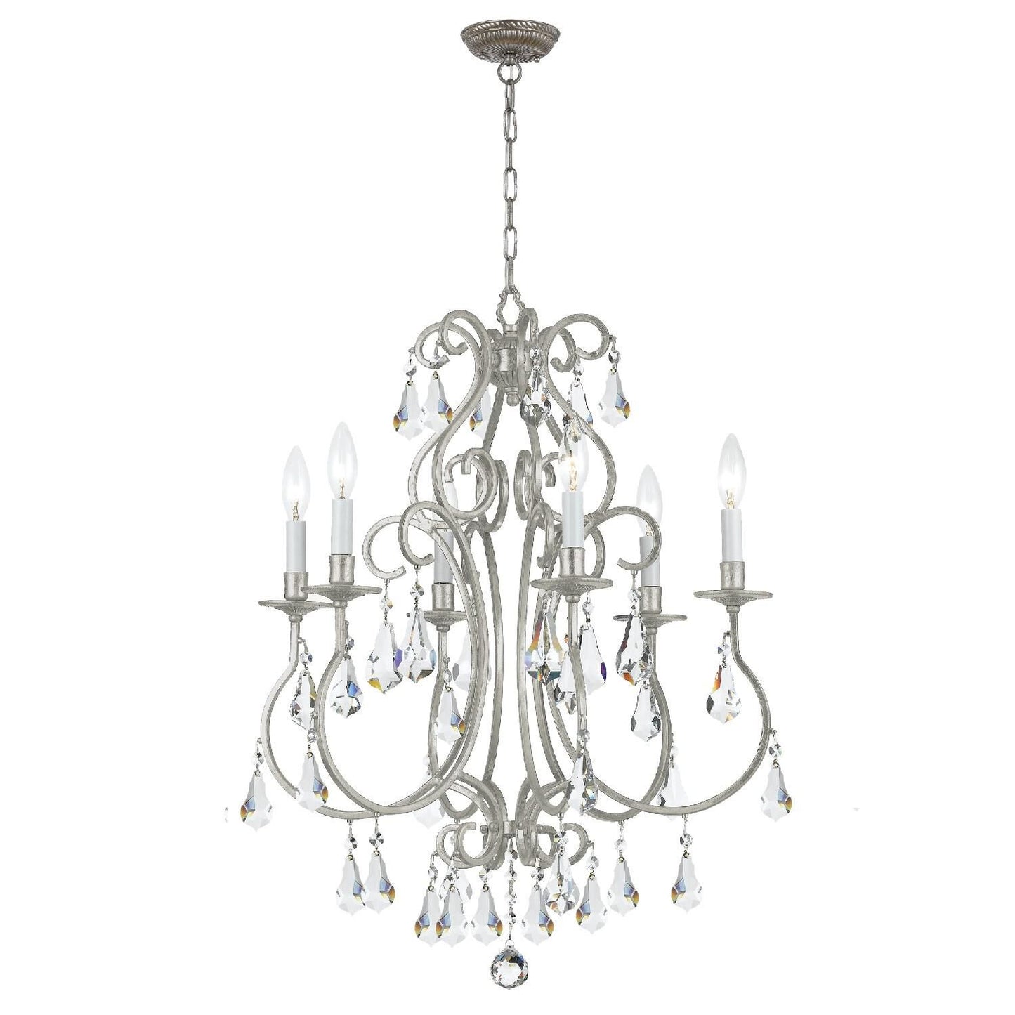 Crystorama Ashton 21 Inch 6 Light Mini Chandelier Cp724795