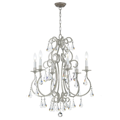 Crystorama Ashton 21 Inch 6 Light Mini Chandelier Cp724795