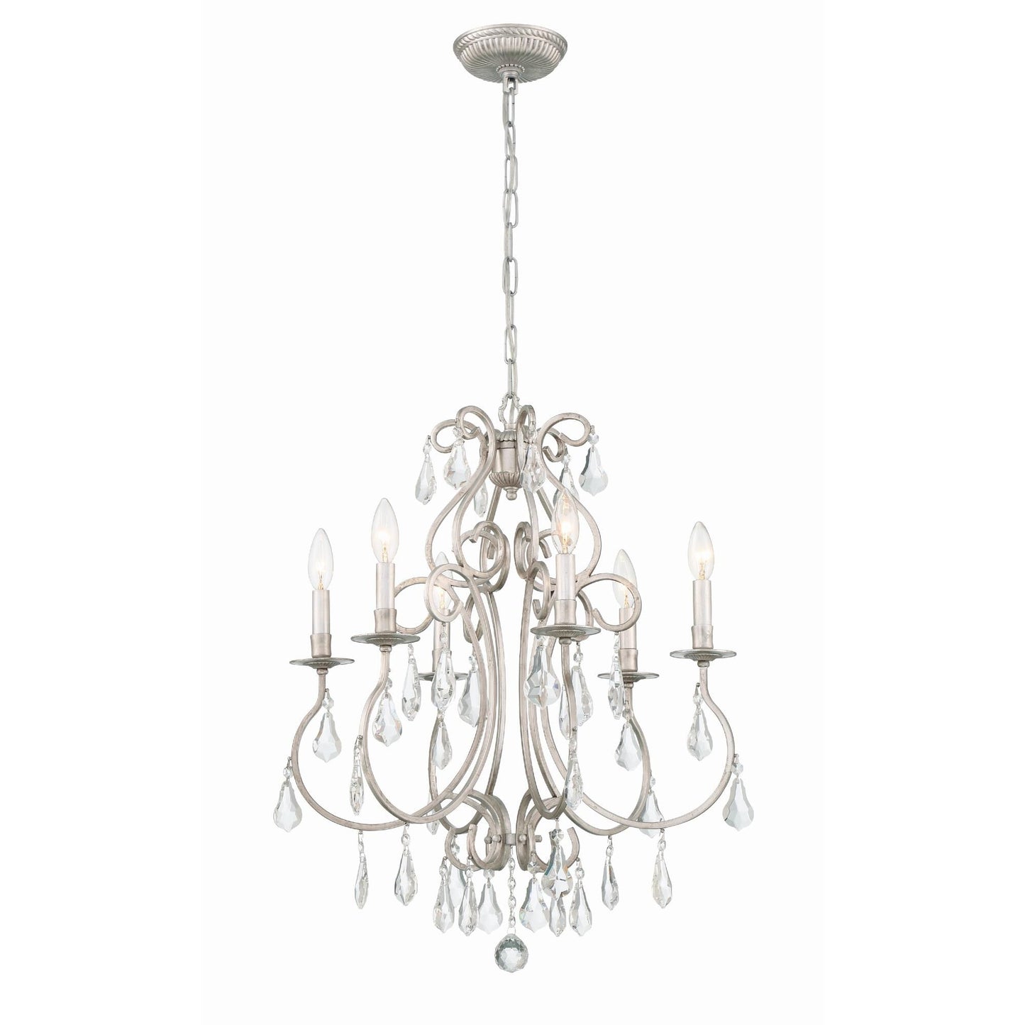 Crystorama Ashton 21 Inch 6 Light Mini Chandelier Cp724795