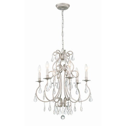 Crystorama Ashton 21 Inch 6 Light Mini Chandelier Cp724795