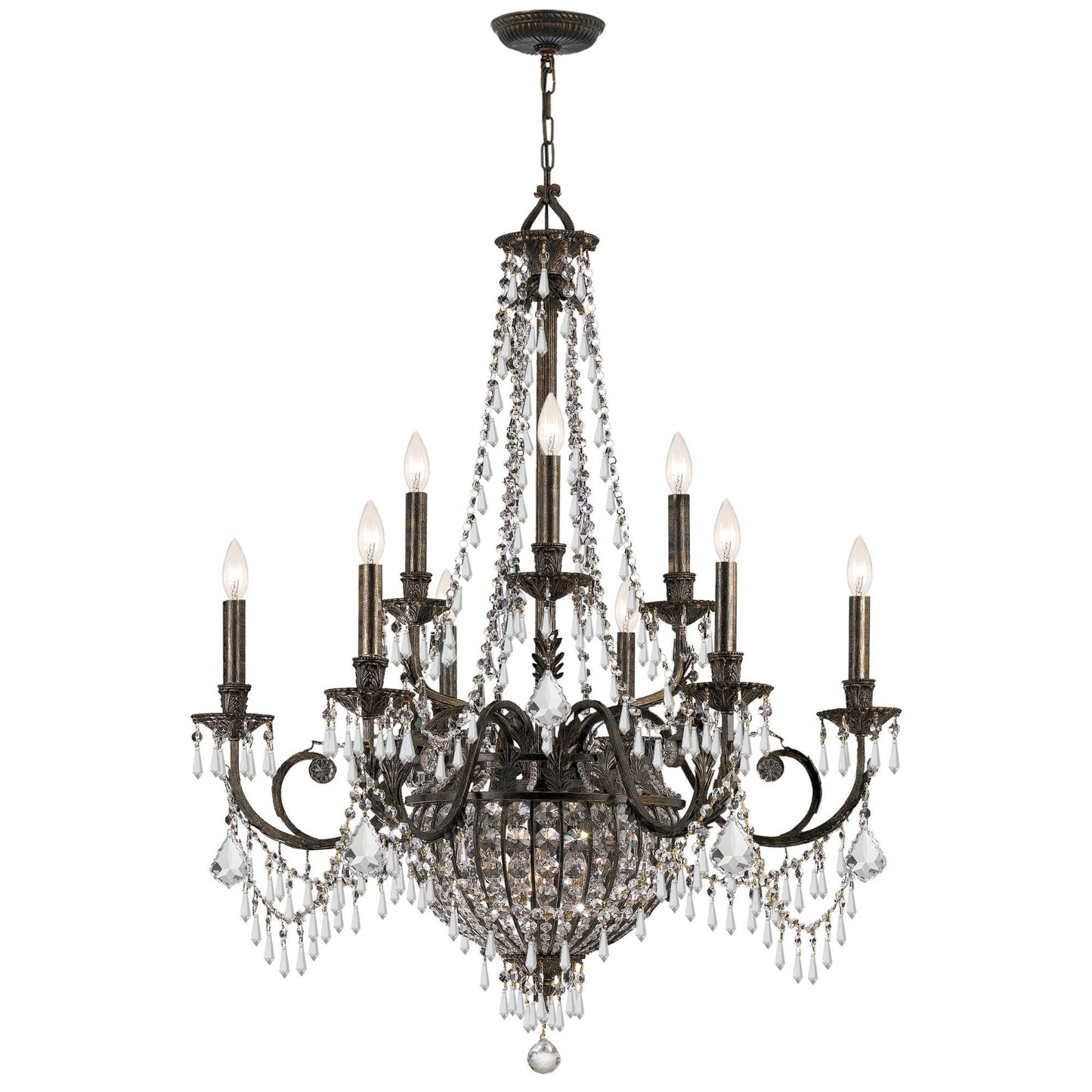 Crystorama Vanderbilt 34 Inch 12 Light Chandelier Cp77638