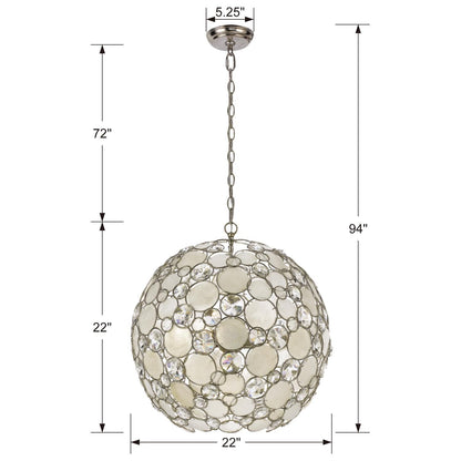 Crystorama Palla 22 Inch Large Pendant Cp78778