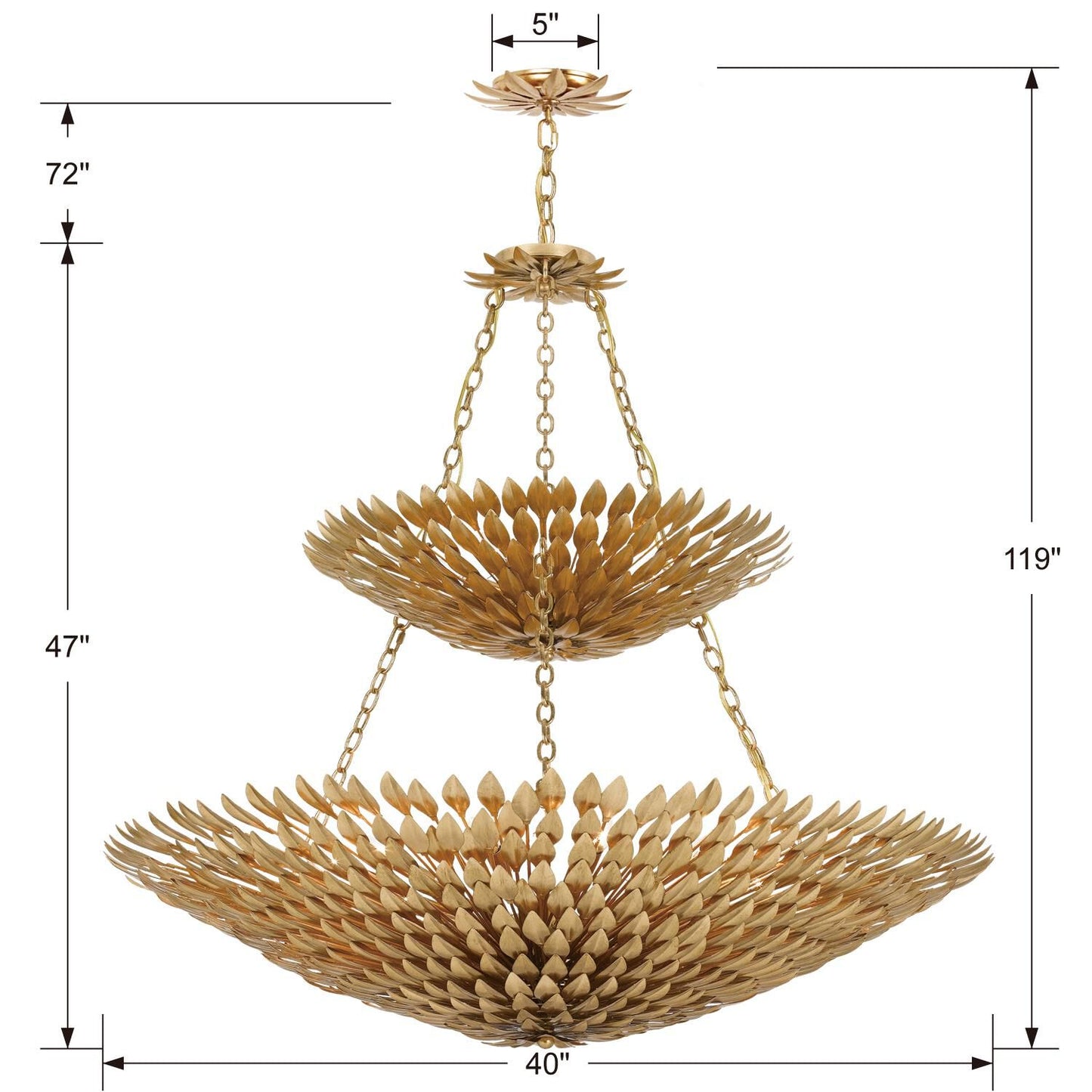 Crystorama Broche 40 Inch 18 Light Chandelier Cp83496