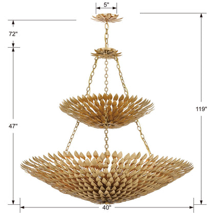 Crystorama Broche 40 Inch 18 Light Chandelier Cp83496