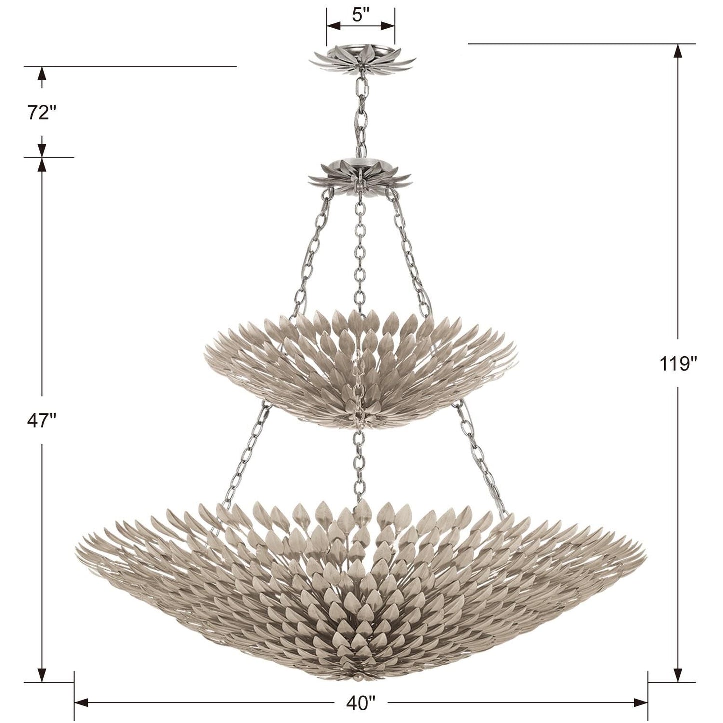 Crystorama Broche 40 Inch 18 Light Chandelier Cp83496