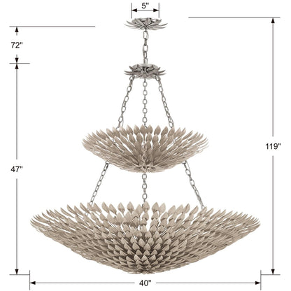 Crystorama Broche 40 Inch 18 Light Chandelier Cp83496