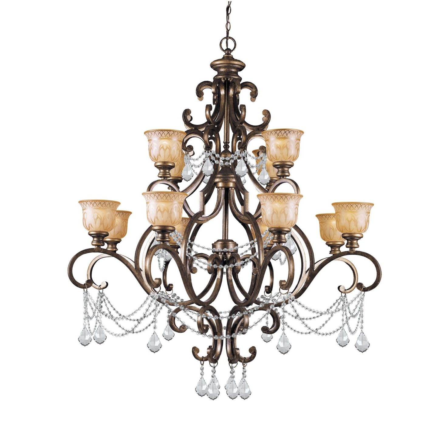 Crystorama Norwalk 48 Inch 12 Light Chandelier Cp219929