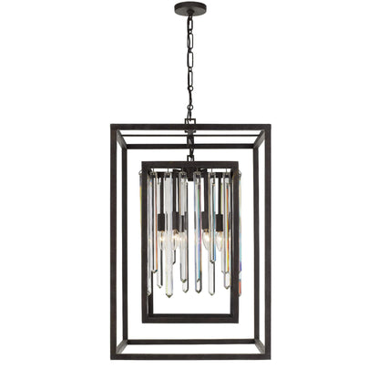 Crystorama Hollis 21 Inch 6 Light Mini Chandelier Cp106834