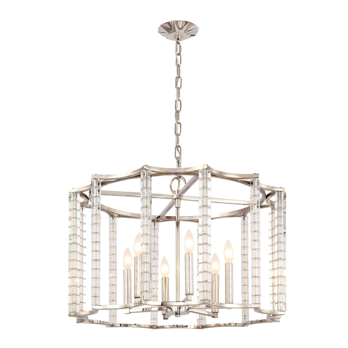 Crystorama Carson 28 Inch 6 Light Chandelier Cp110496