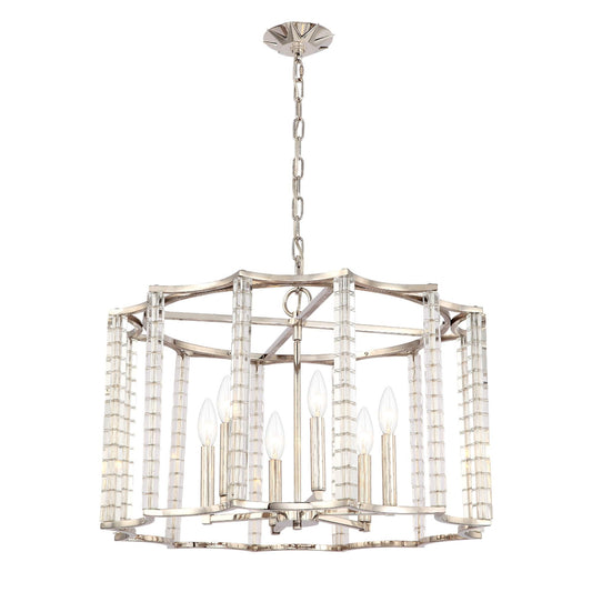 Crystorama Carson 28 Inch 6 Light Chandelier Cp110496