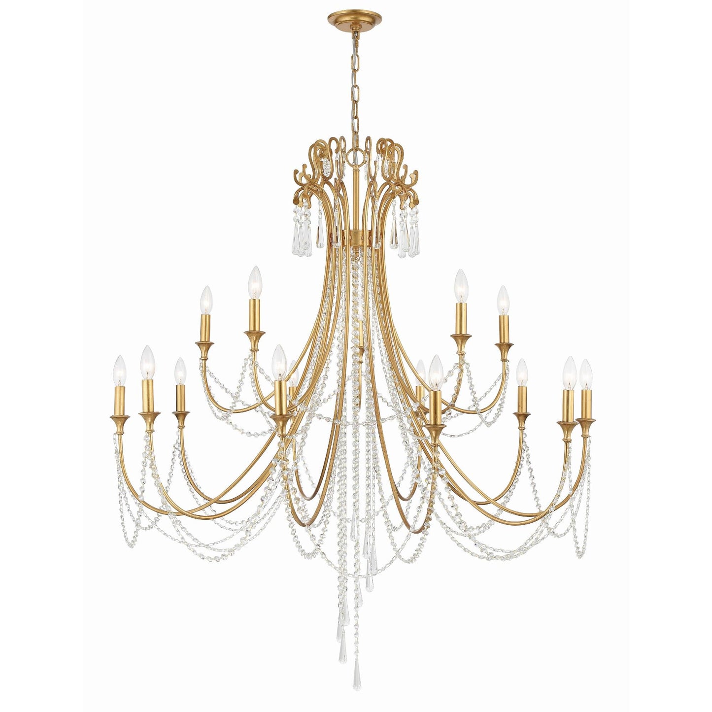 Crystorama Arcadia 46 Inch 15 Light Chandelier Cp527007