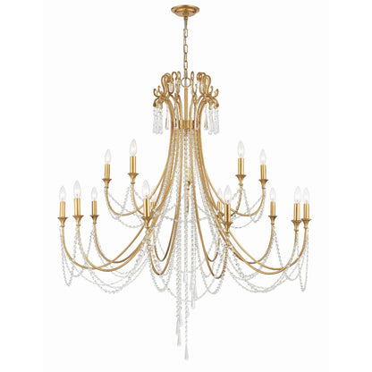 Crystorama Arcadia 46 Inch 15 Light Chandelier Cp527007