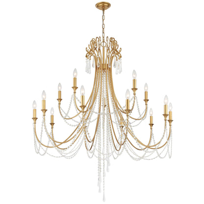 Crystorama Arcadia 46 Inch 15 Light Chandelier Cp527007