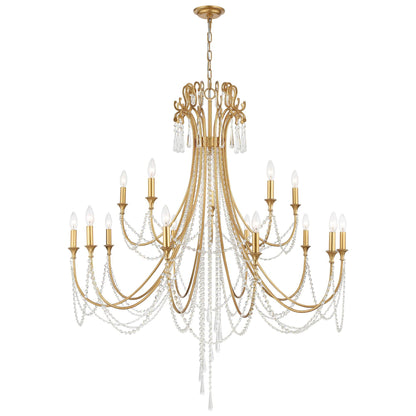 Crystorama Arcadia 46 Inch 15 Light Chandelier Cp527007