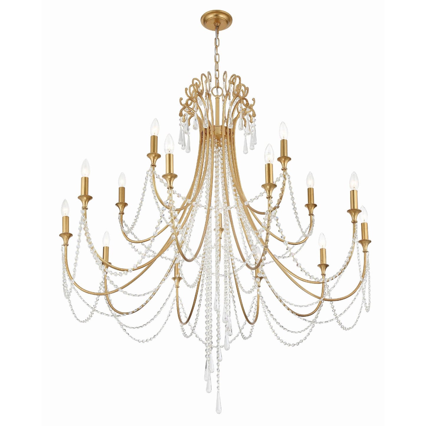 Crystorama Arcadia 46 Inch 15 Light Chandelier Cp527007