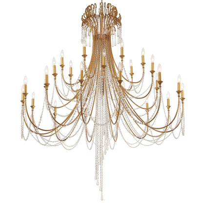 Crystorama Arcadia 61 Inch 28 Light Chandelier Cp527008