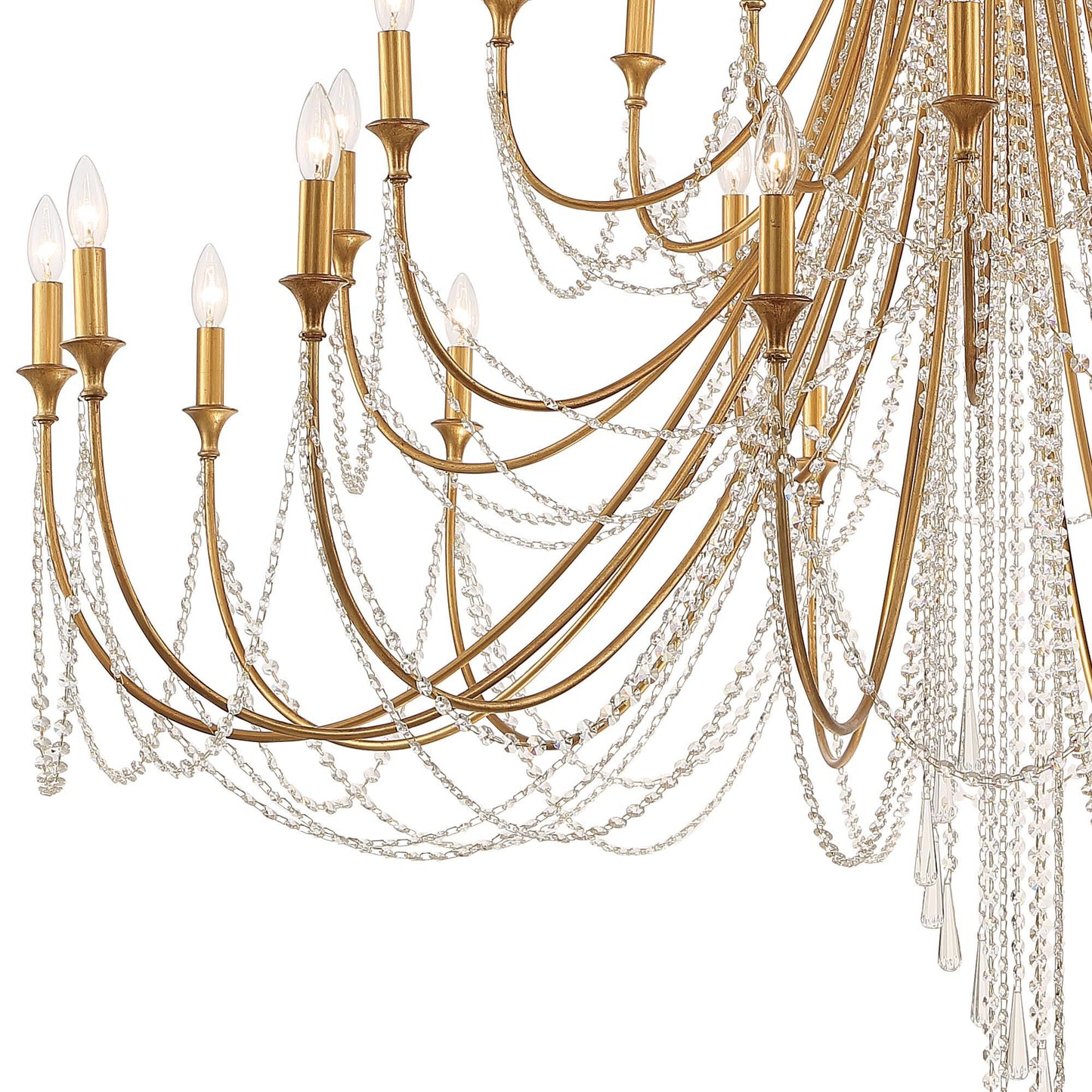 Crystorama Arcadia 61 Inch 28 Light Chandelier Cp527008