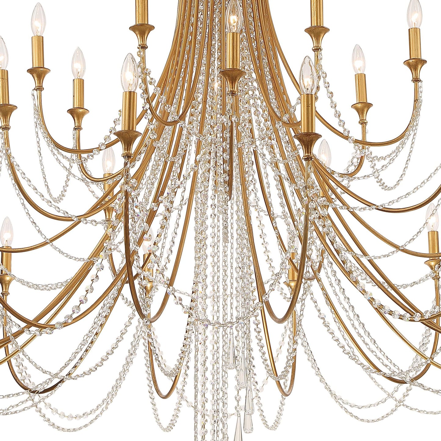 Crystorama Arcadia 61 Inch 28 Light Chandelier Cp527008