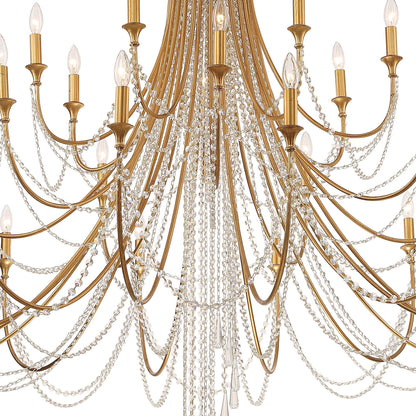 Crystorama Arcadia 61 Inch 28 Light Chandelier Cp527008