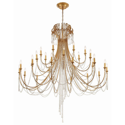 Crystorama Arcadia 61 Inch 28 Light Chandelier Cp527008