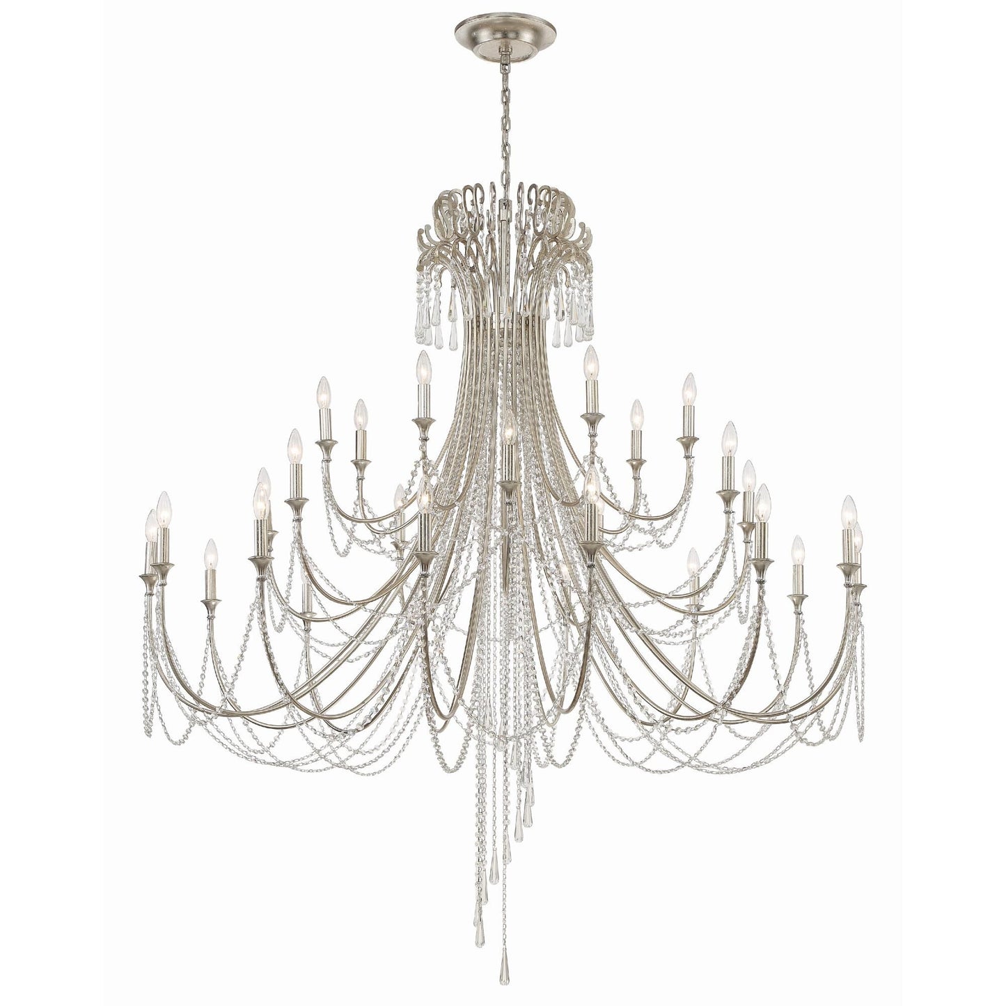 Crystorama Arcadia 61 Inch 28 Light Chandelier Cp527008