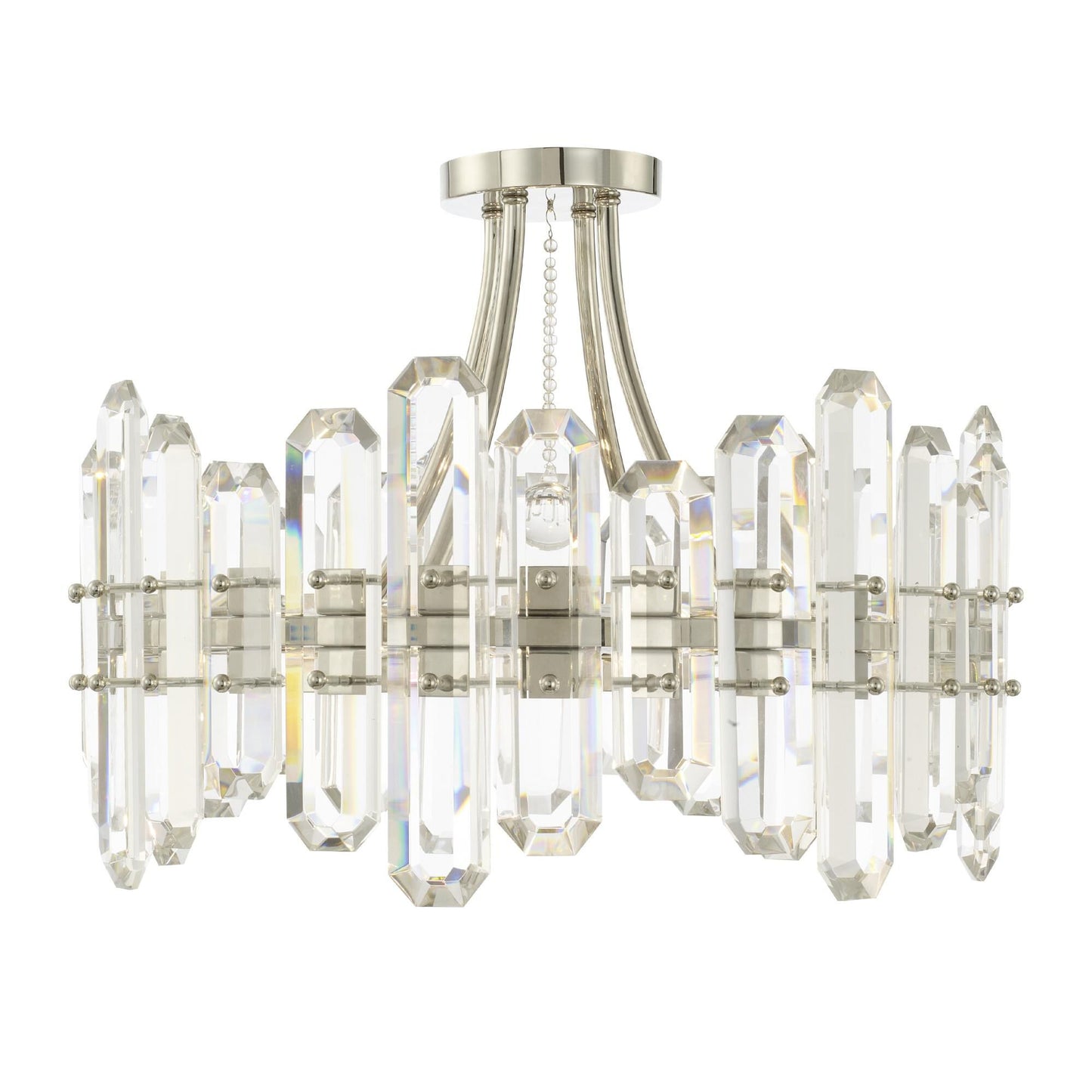 Crystorama Bolton 20 Inch 4 Light Semi Flush Mount Cp424652