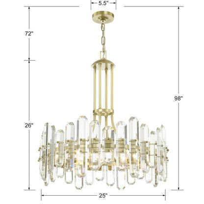 Crystorama Bolton 24 Inch 8 Light Chandelier Cp367992