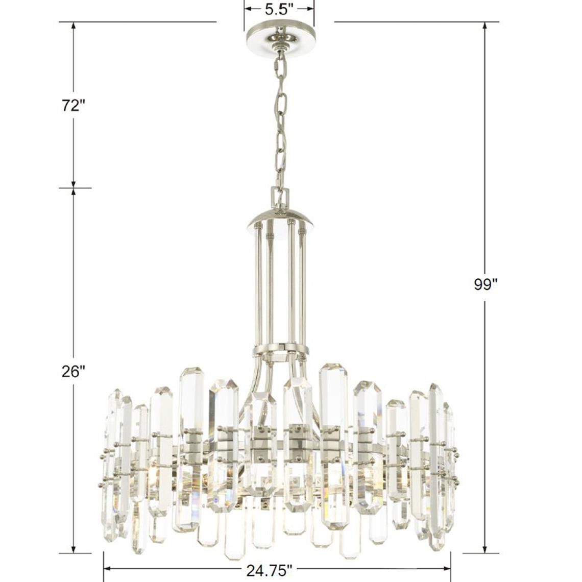 Crystorama Bolton 24 Inch 8 Light Chandelier Cp367992