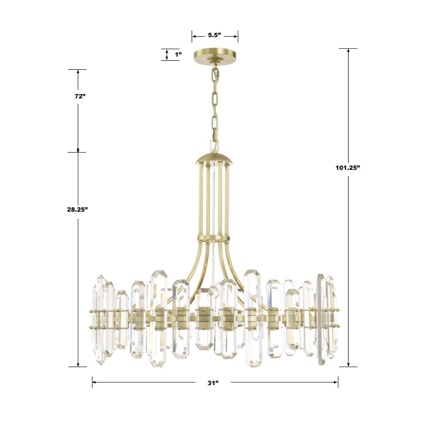 Crystorama Bolton 31 Inch 12 Light Chandelier Cp367943