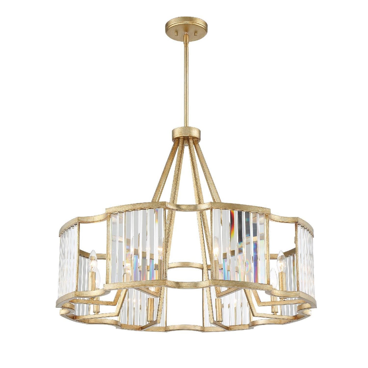 Crystorama Darcy 33 Inch 8 Light Chandelier Cp389752