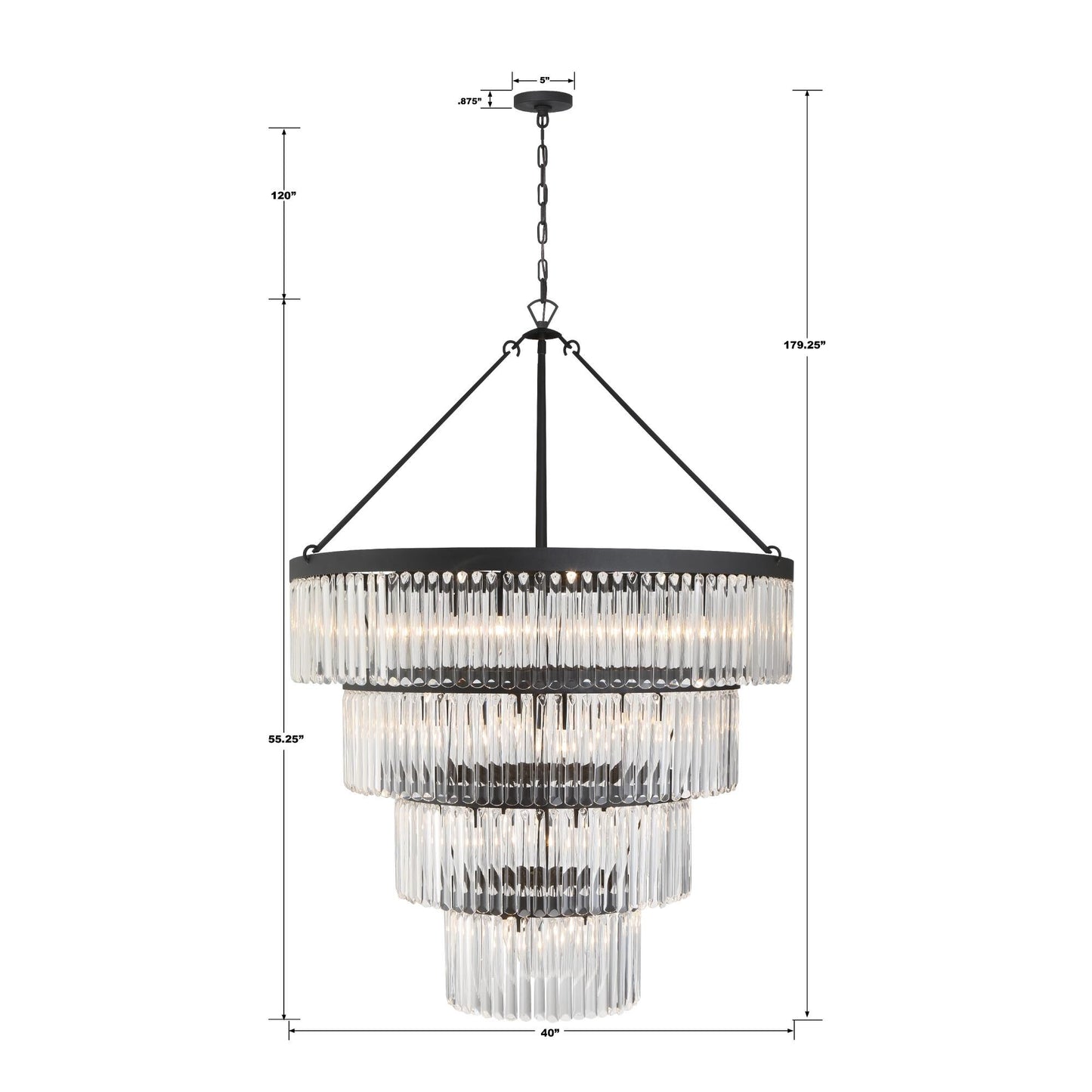 Crystorama Emory 40 Inch 22 Light Chandelier Cp775793