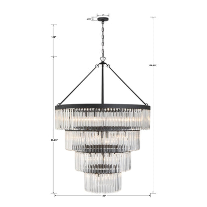 Crystorama Emory 40 Inch 22 Light Chandelier Cp775793