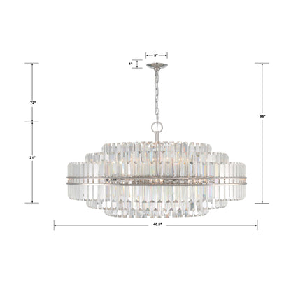 Crystorama Hayes 41 Inch Chandelier Cp775758