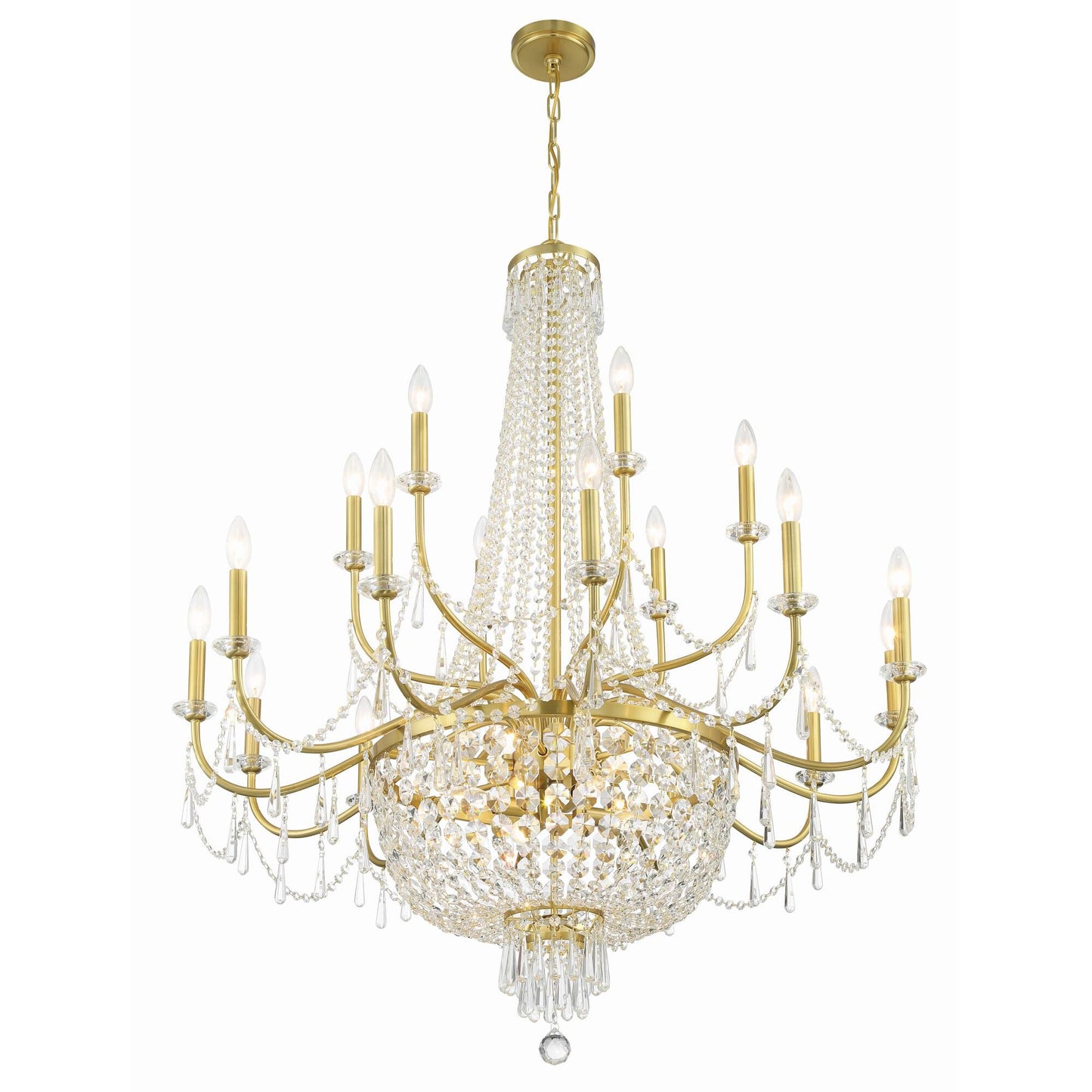 Crystorama Haywood 40 Inch 22 Light Chandelier Cp797223