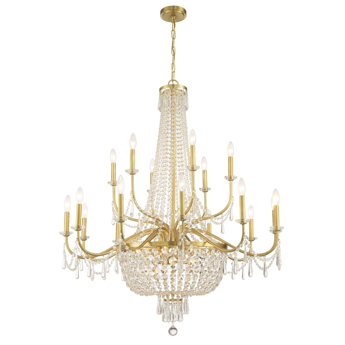 Crystorama Haywood 40 Inch 22 Light Chandelier Cp797223