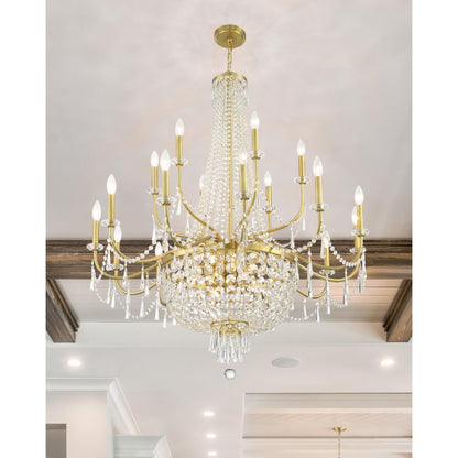 Crystorama Haywood 40 Inch 22 Light Chandelier Cp797223