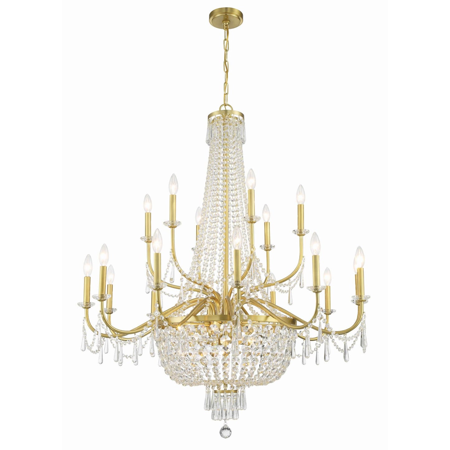 Crystorama Haywood 40 Inch 22 Light Chandelier Cp797223